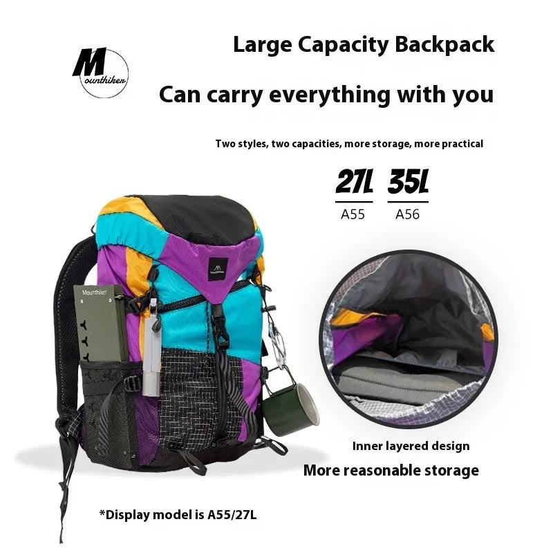 Lightweight Hiking Backpack – 27L & 35L Outdoor Camping & Travel Bag (Unisex)