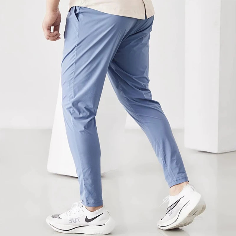 Men's Quick-Dry Running Pants – Lightweight, Elastic Waist Joggers for Gym, Training & Outdoor Sports