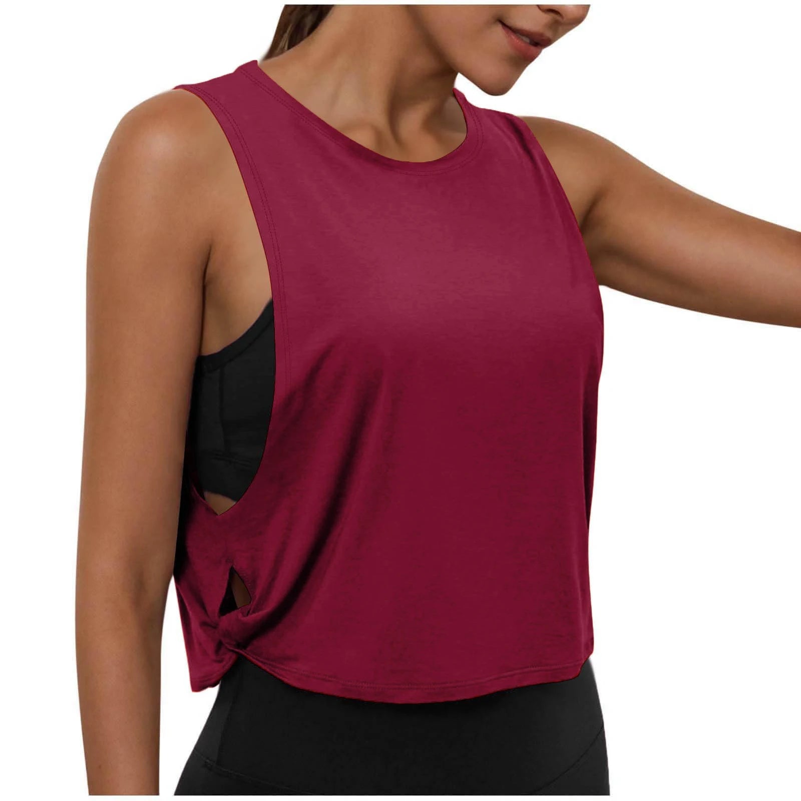 Women's Sleeveless Yoga Tank Top – Breathable Athletic Vest