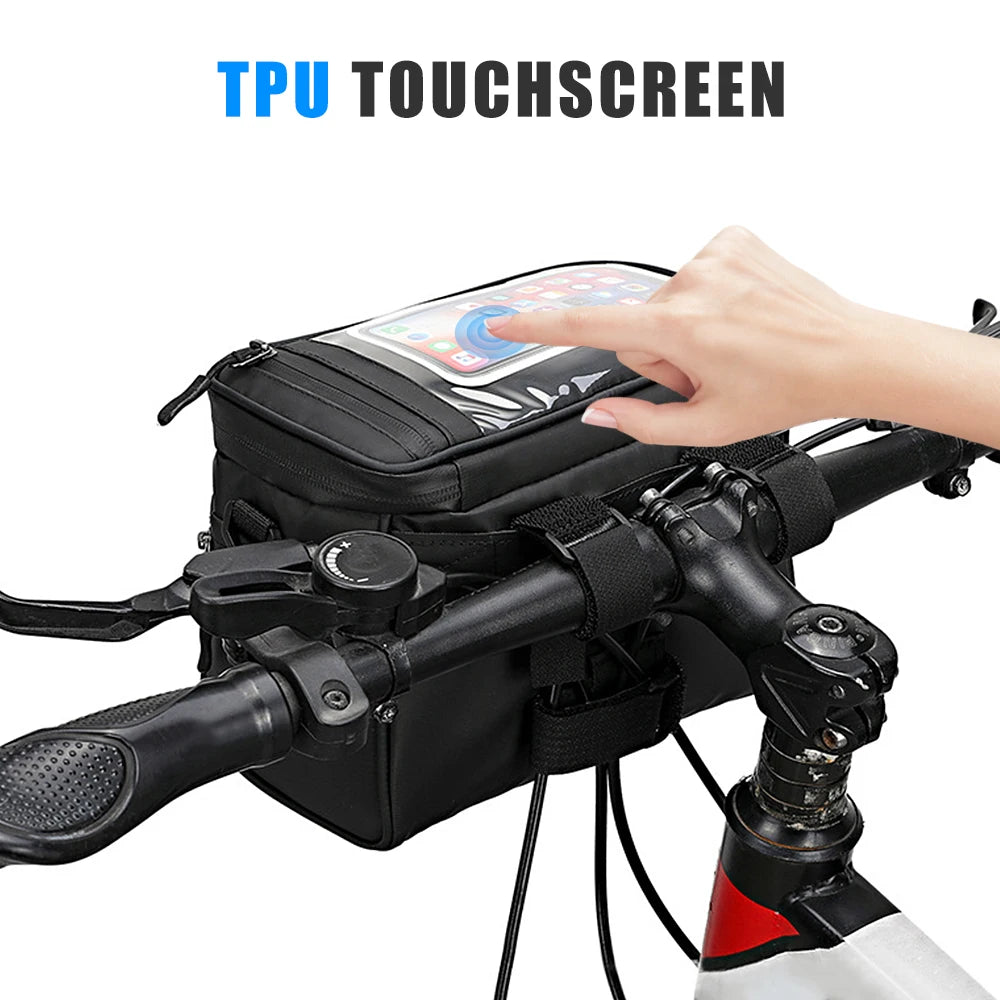 Waterproof Bicycle Handlebar Bag – Front Tube Cycling Pouch