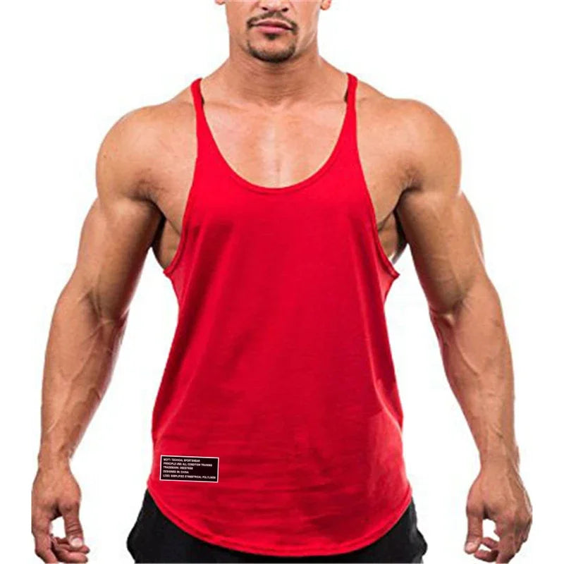 Men's Cotton Gym Tank Top – Breathable Sleeveless Workout Shirt