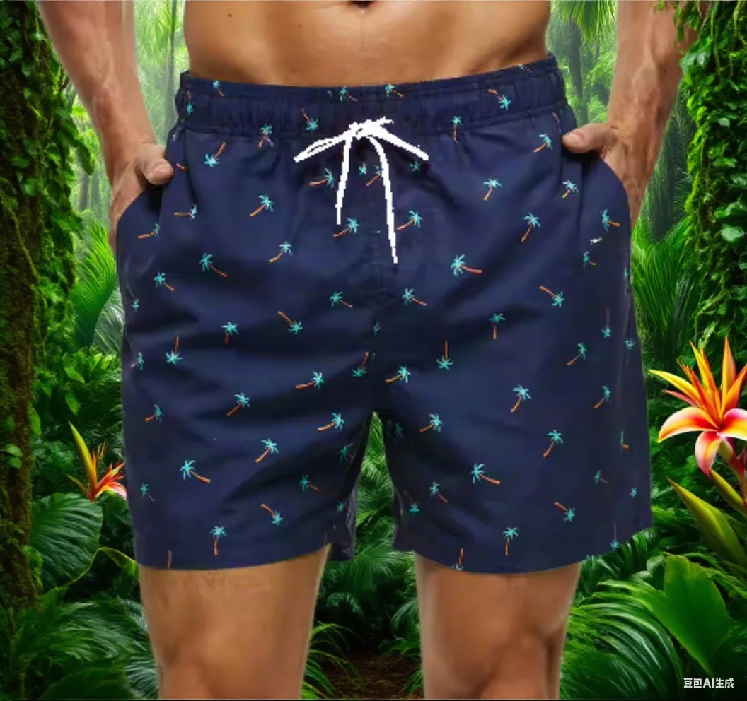 Men's Printed Board Shorts – Colorful Beach & Vacation Shorts (M–5XL)