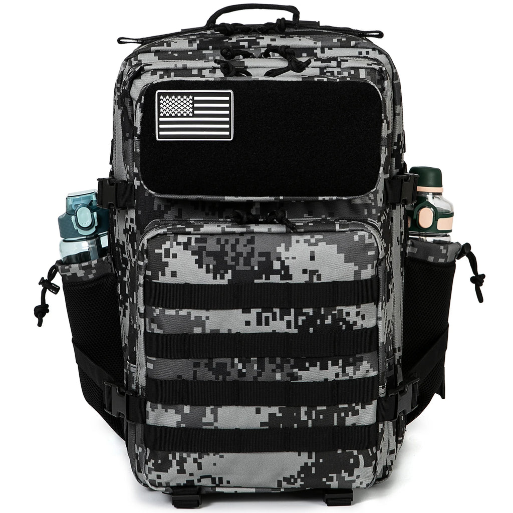 45L Tactical Backpack with Dual Cup Holders – Hunting, Hiking & Camping Rucksack
