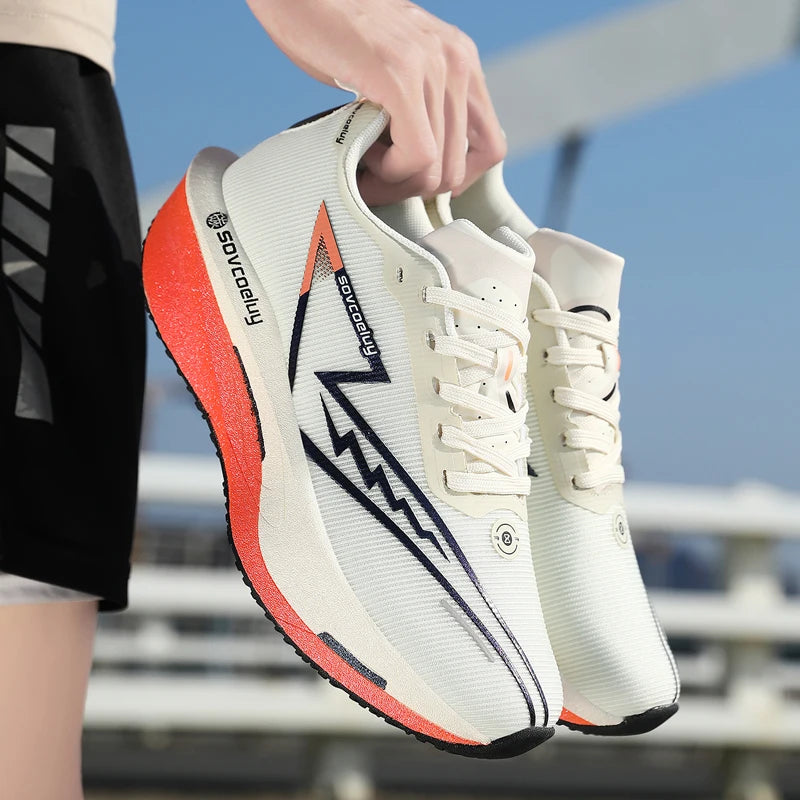 Carbon Plate Running Shoes – Breathable & Shock-Absorbing | Unisex Couple Matching