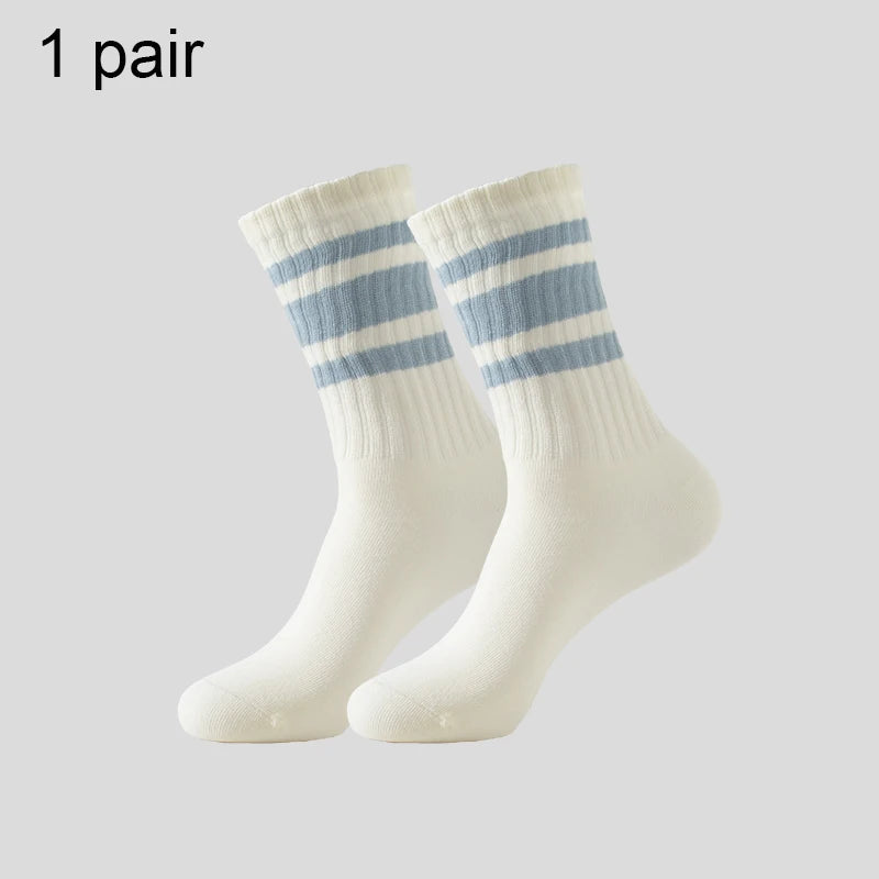 Men's & Women's Cotton Crew Socks – Casual, Running & Couple Socks