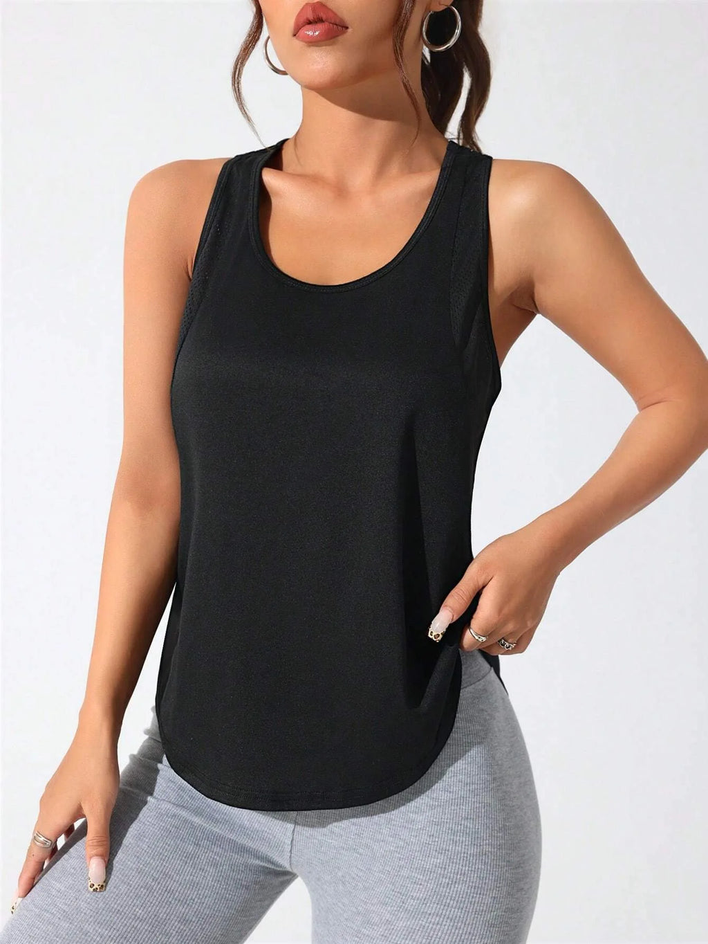 Women's Stitched Letters Quick-Dry Sports Vest