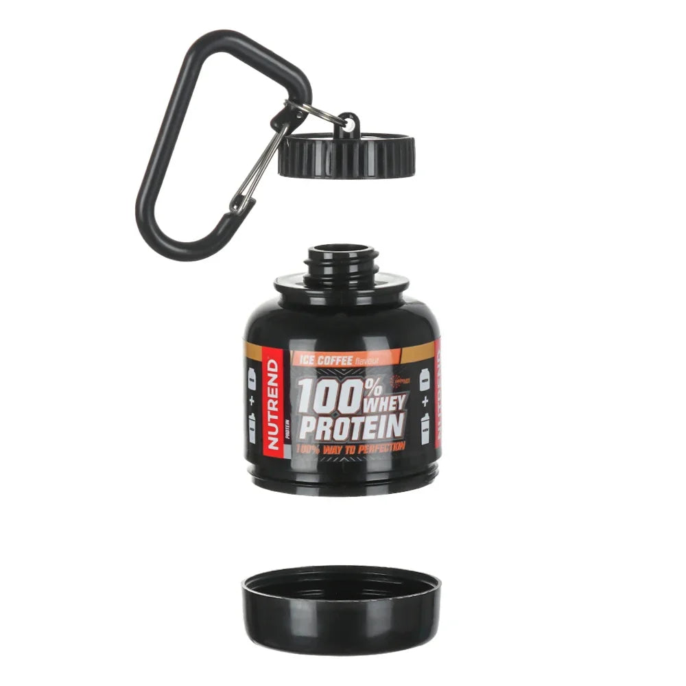 Portable Protein Powder Container with Keychain – Mini Travel Storage Bottle (100ml & 200ml)