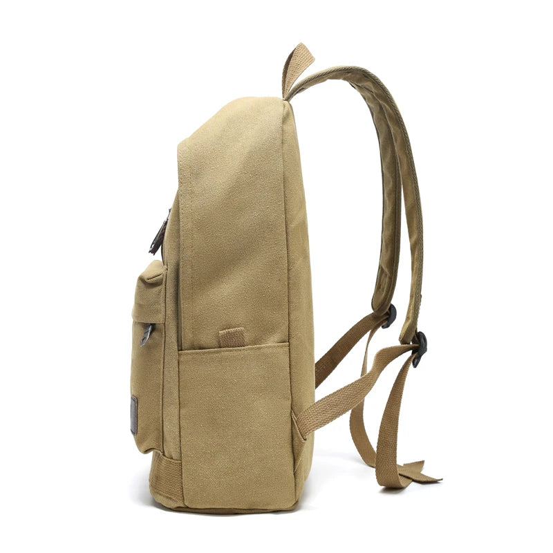 Canvas Backpack | Large School & Travel Bag – Vintage Preppy Style
