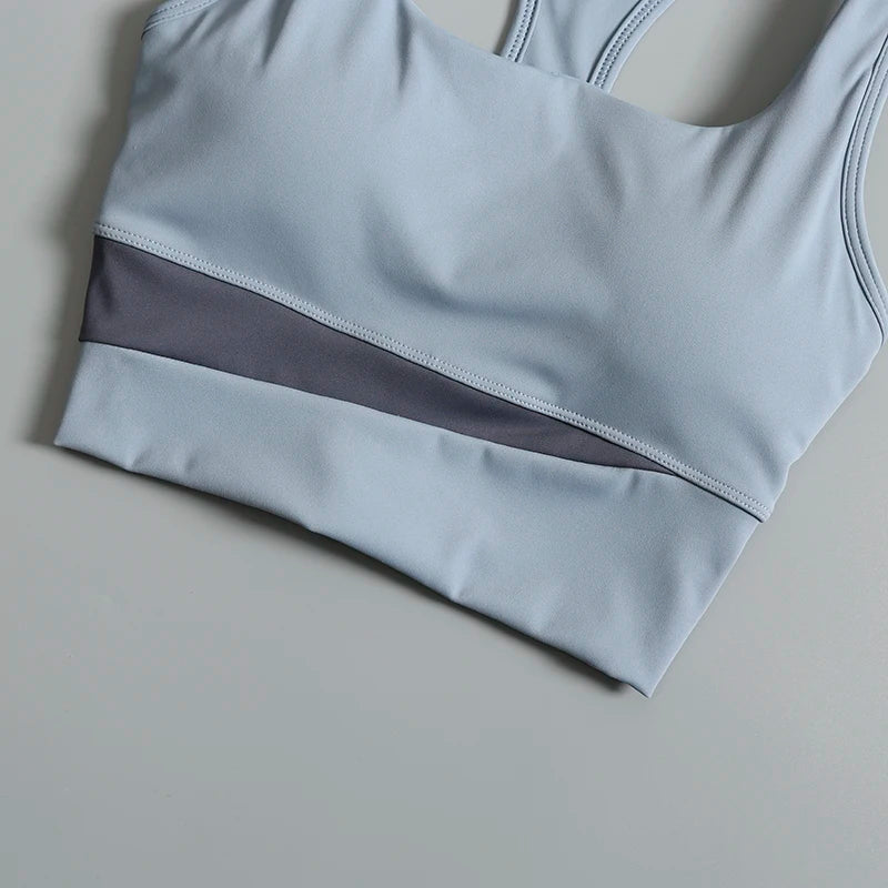 Women's High-Support Sports Bra – Racerback, Quick-Dry & Anti-Bounce