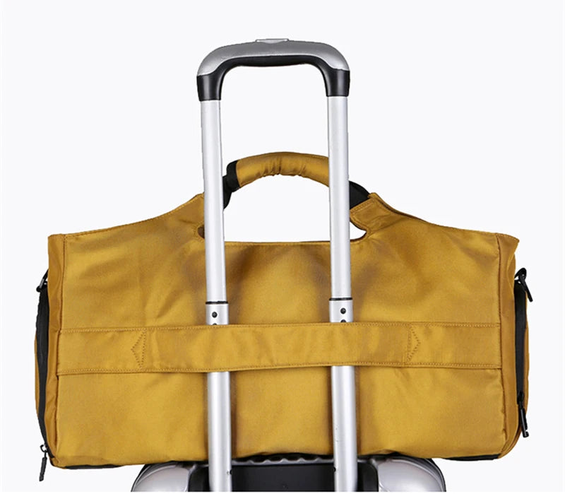 Men's Gym Duffle Bag | Waterproof Sports Travel Bag with Shoe Pocket