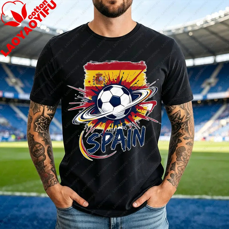 2026 World Cup Soccer Fan T-Shirt – USA, Canada, Mexico, Brazil, Argentina & Spain