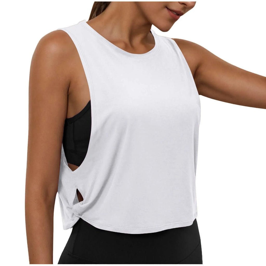 Women's Sleeveless Yoga Tank Top – Breathable Athletic Vest
