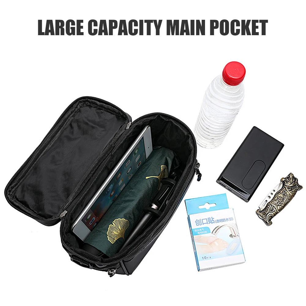 Waterproof Bicycle Handlebar Bag – Front Tube Cycling Pouch