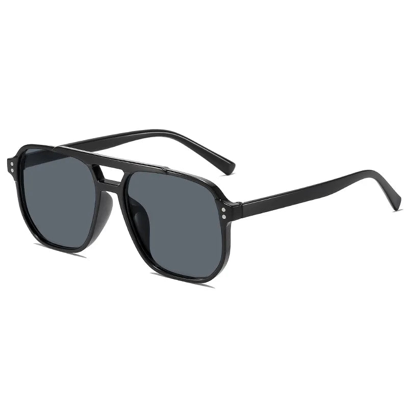 Oversized Square Sunglasses – Unisex Vintage UV400 Shades
