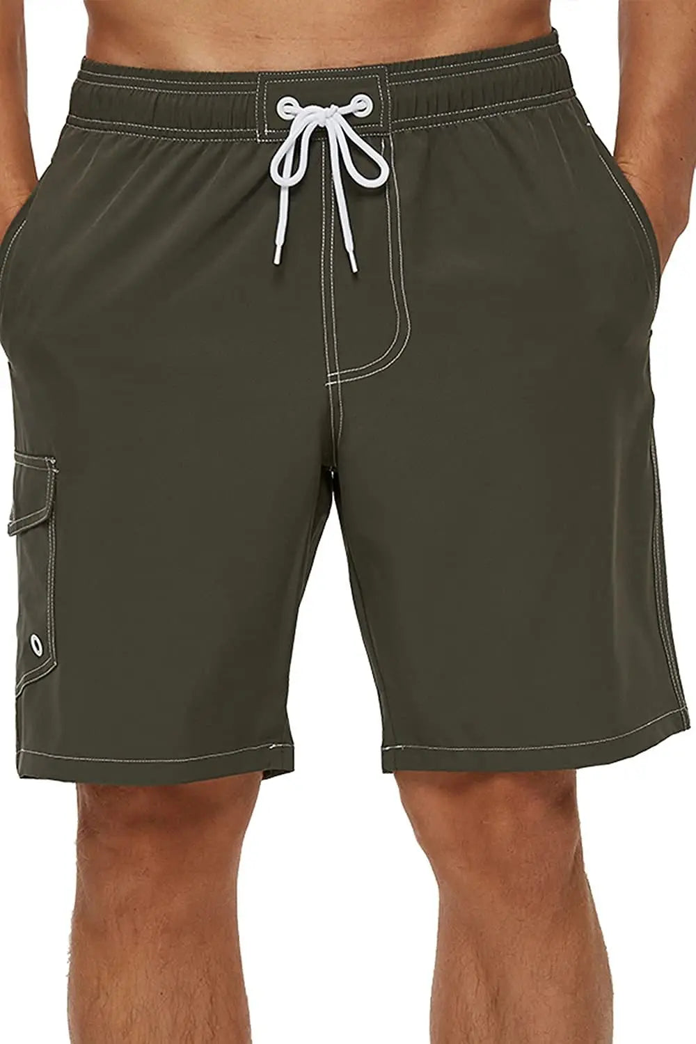 Men's Beach Board Shorts – Quick-Dry Swim Trunks with Mesh Lining