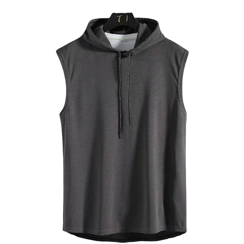 Men's Hooded Gym Tank Top | Sleeveless Bodybuilding Fitness Vest