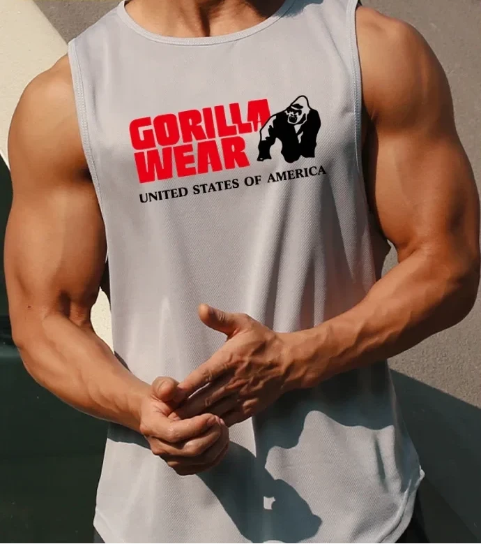 Men's Stringer Bodybuilding Vest – Polyester Gym Singlet Tank Top