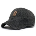Men's Baseball Cap with Earmuffs – Windproof Warm Adjustable Winter Hat