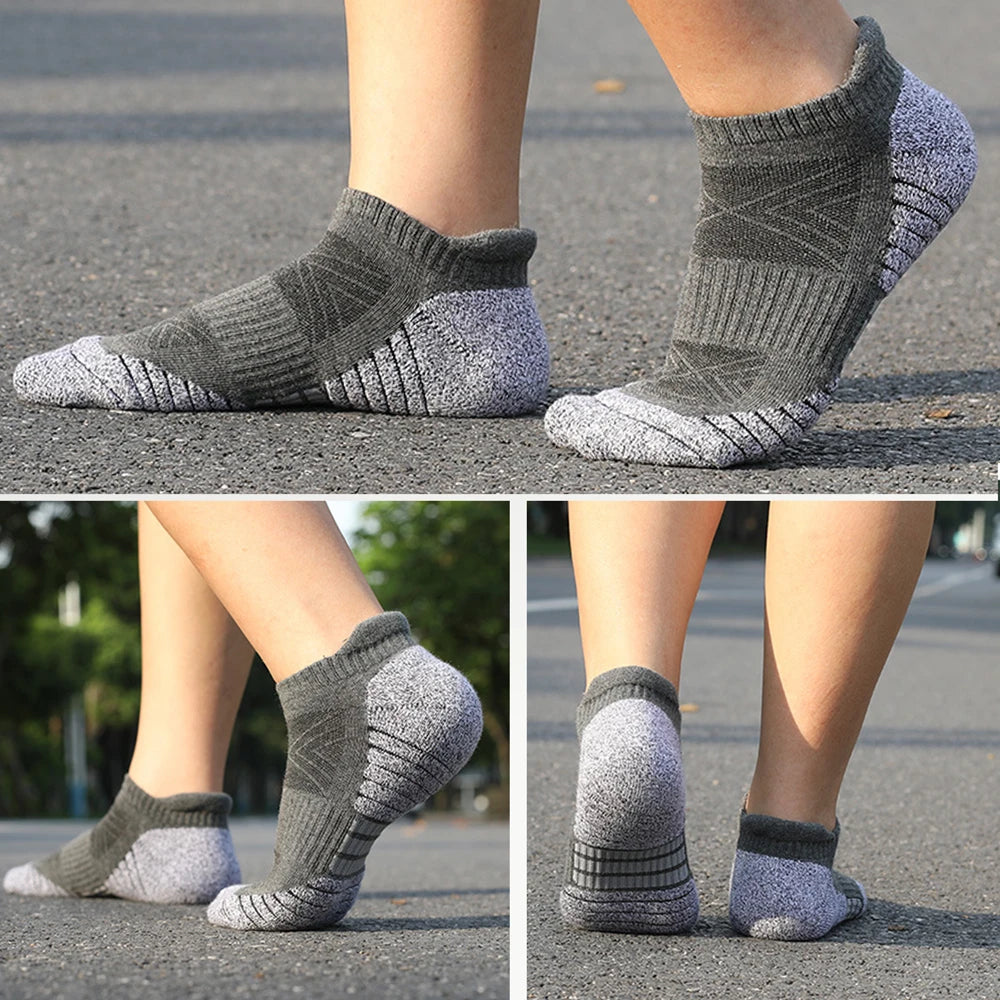Unisex Cotton Ankle Socks – Breathable Mesh Sports & Casual Crew Socks
