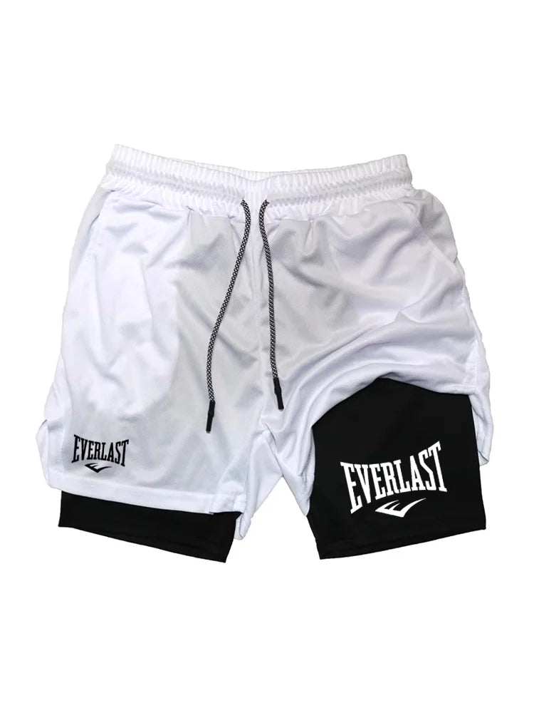 Men's 2-in-1 Running Shorts – Double-Layer Gym & Training Shorts