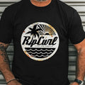 Men's Beach Graphic Crew Neck T-Shirt | Short Sleeve Summer Tee
