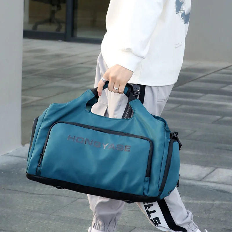 Men's Gym Duffle Bag | Waterproof Sports Travel Bag with Shoe Pocket