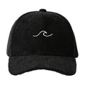 Corduroy Wave Embroidery Dad Cap – Unisex Adjustable Streetwear Sun Hat