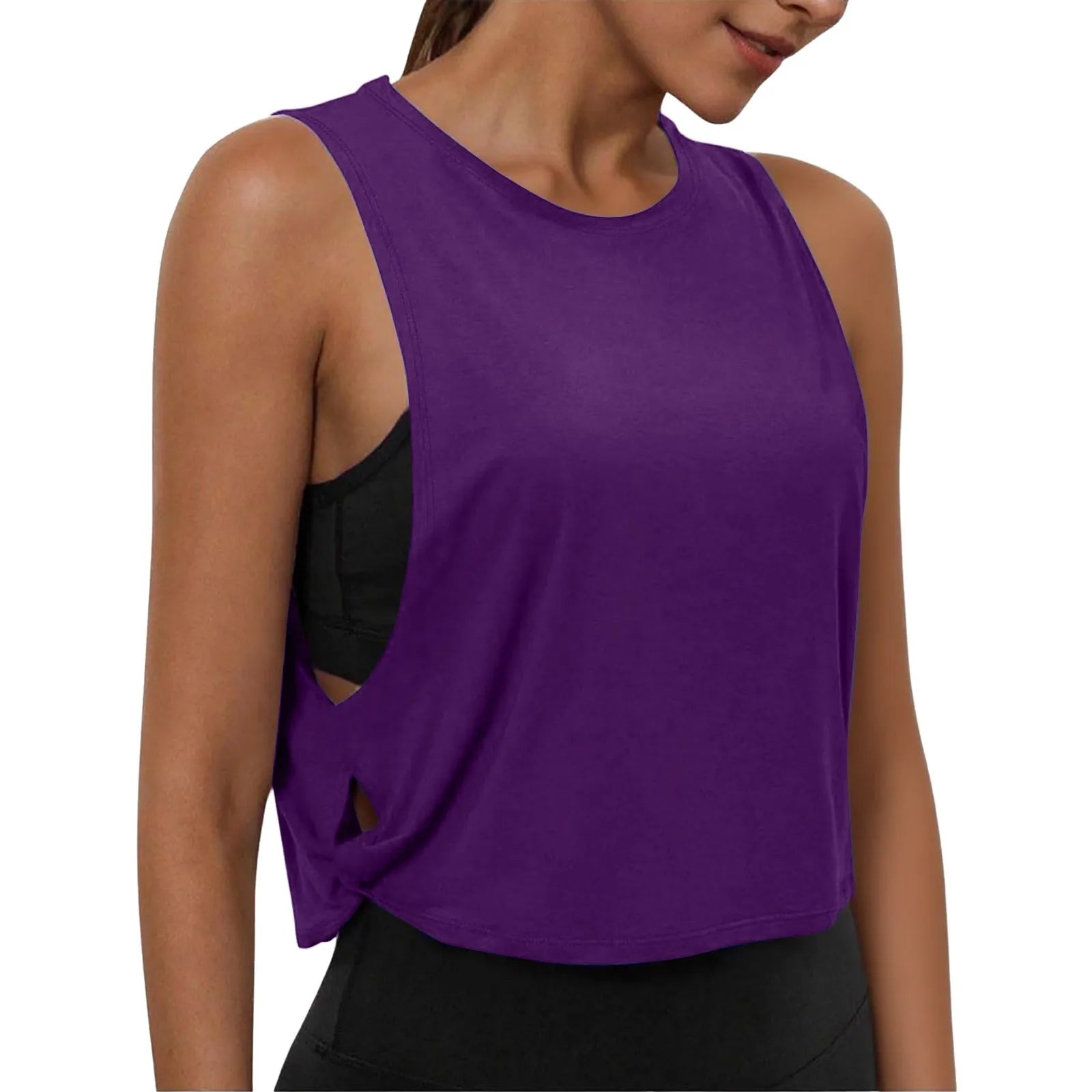 Women's Sleeveless Yoga Tank Top – Breathable Athletic Vest