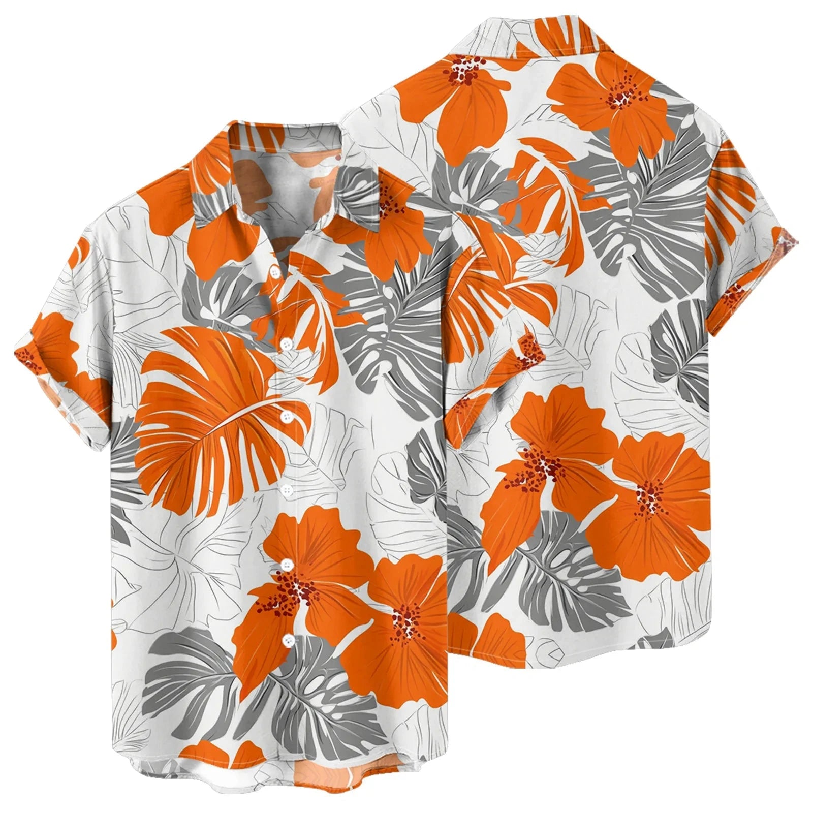 Men's Hawaiian Beach Shirt – Short Sleeve Button-Up Casual Top