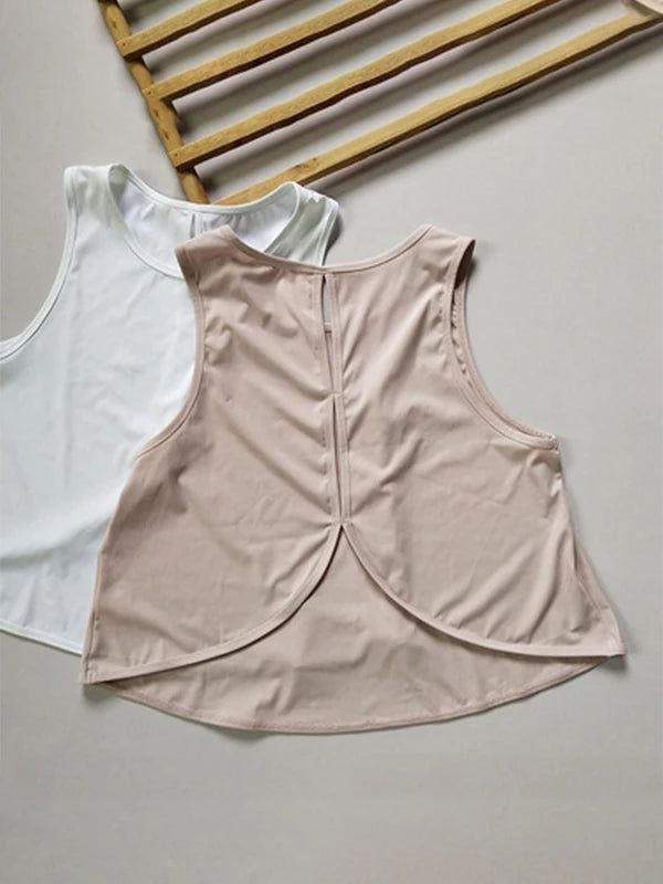 Women's Quick-Dry Cutout Back Tank Top – Breathable Sports Vest