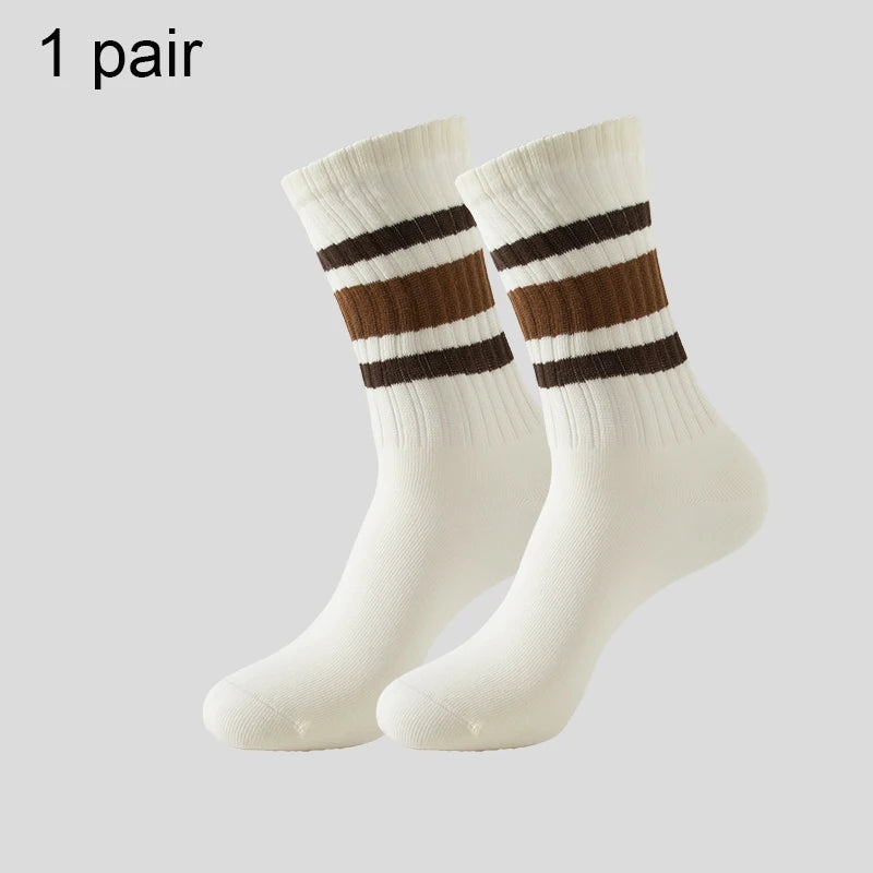 Men's & Women's Cotton Crew Socks – Casual, Running & Couple Socks