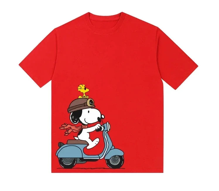 Kids Snoopy & Charlie Brown Cotton T-Shirt | Unisex Short Sleeve Tee