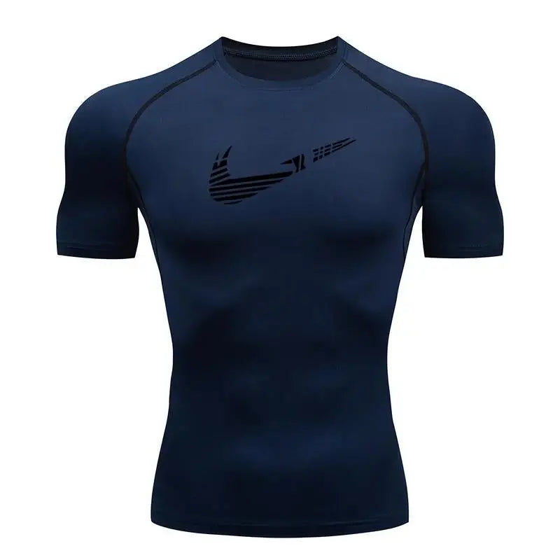 Men's Quick-Dry Compression Shirt – Rash Guard for Gym, Running & Water Sports