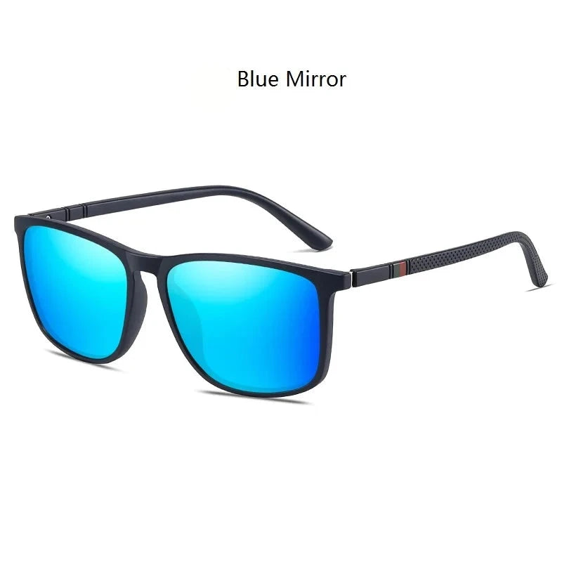 Polarized Vintage Square Sunglasses | TR90 Frame, Unisex Fashion Eyewear