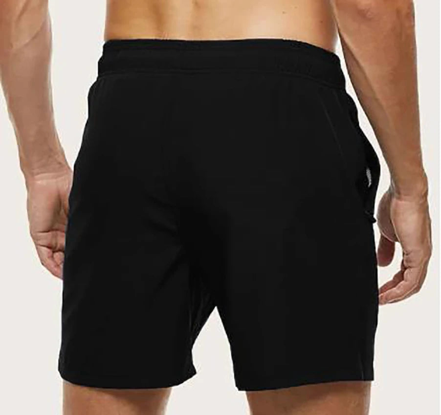 Men's Swim Trunks – Elastic Waist Beach Shorts with Mesh Lining & Drawstring