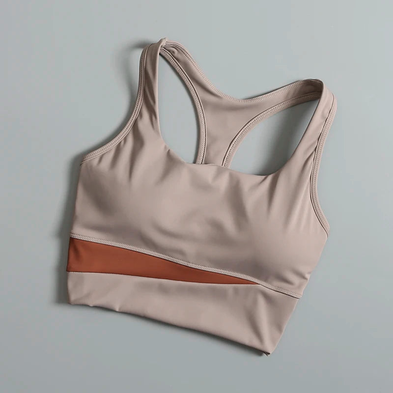 Women's High-Support Sports Bra – Racerback, Quick-Dry & Anti-Bounce