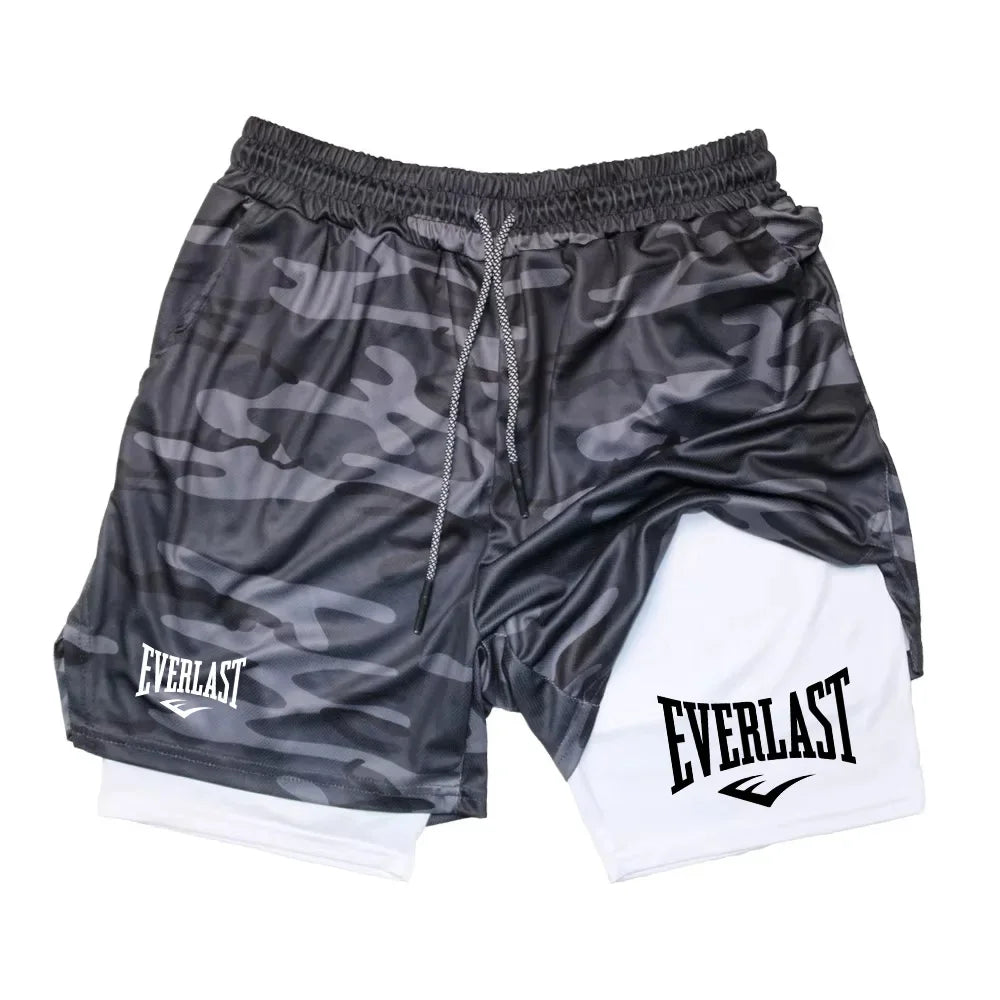 Men's 2-in-1 Running Shorts – Double-Layer Gym & Training Shorts