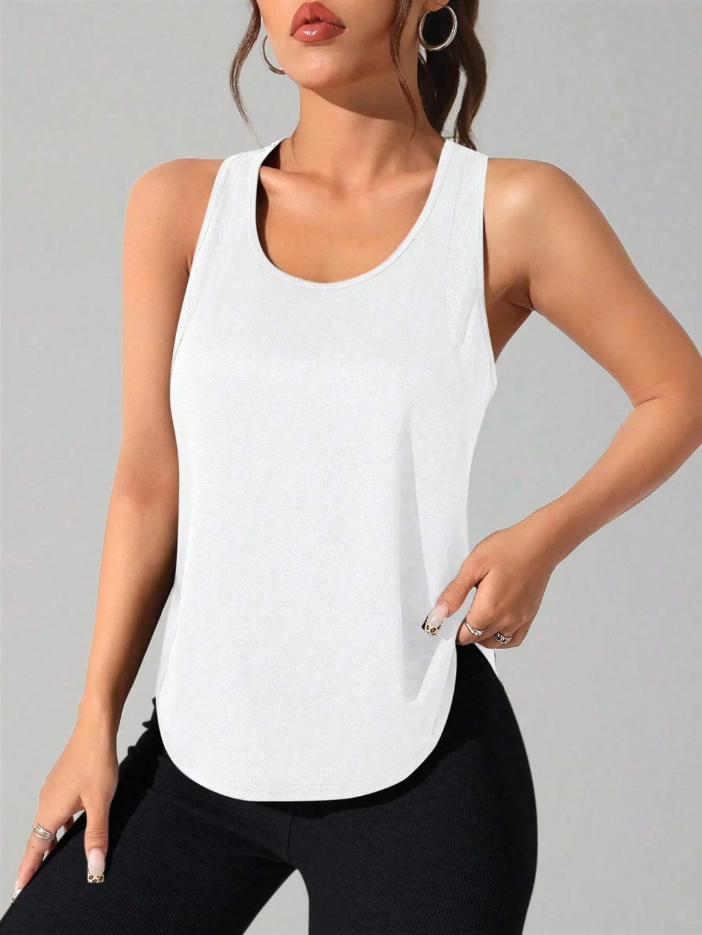 Women's Stitched Letters Quick-Dry Sports Vest