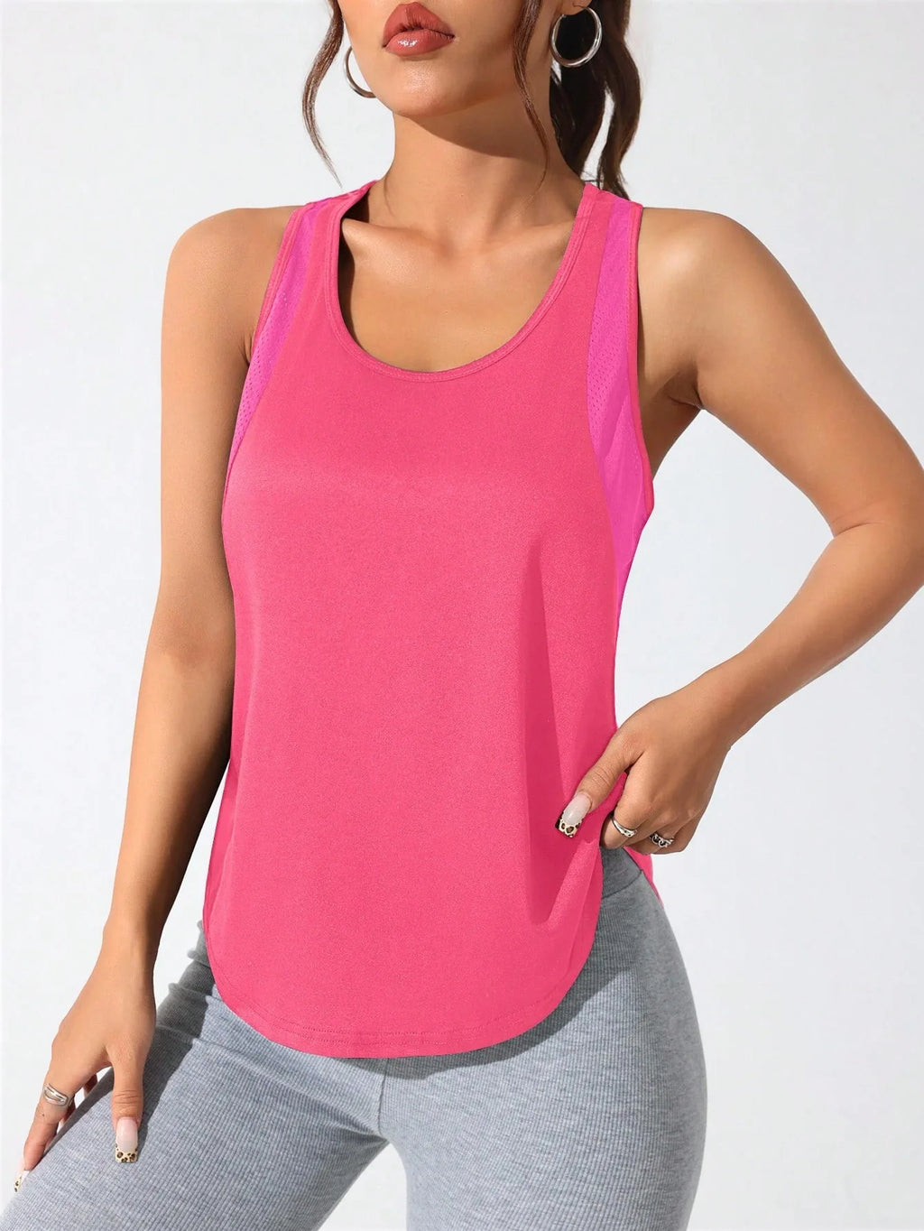 Women's Stitched Letters Quick-Dry Sports Vest