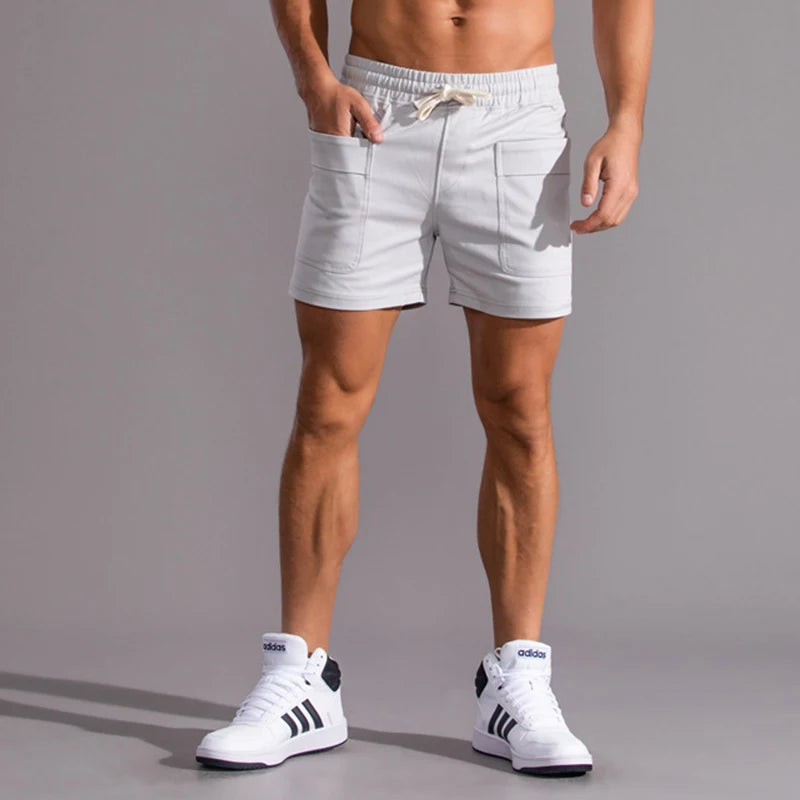 Men's Cotton Gym Shorts | Quick-Dry Athletic & Beach Shorts