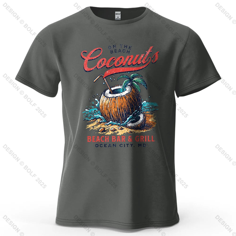 Vintage Graphic T-Shirt – 100% Cotton Drop-Shoulder Tee for Men