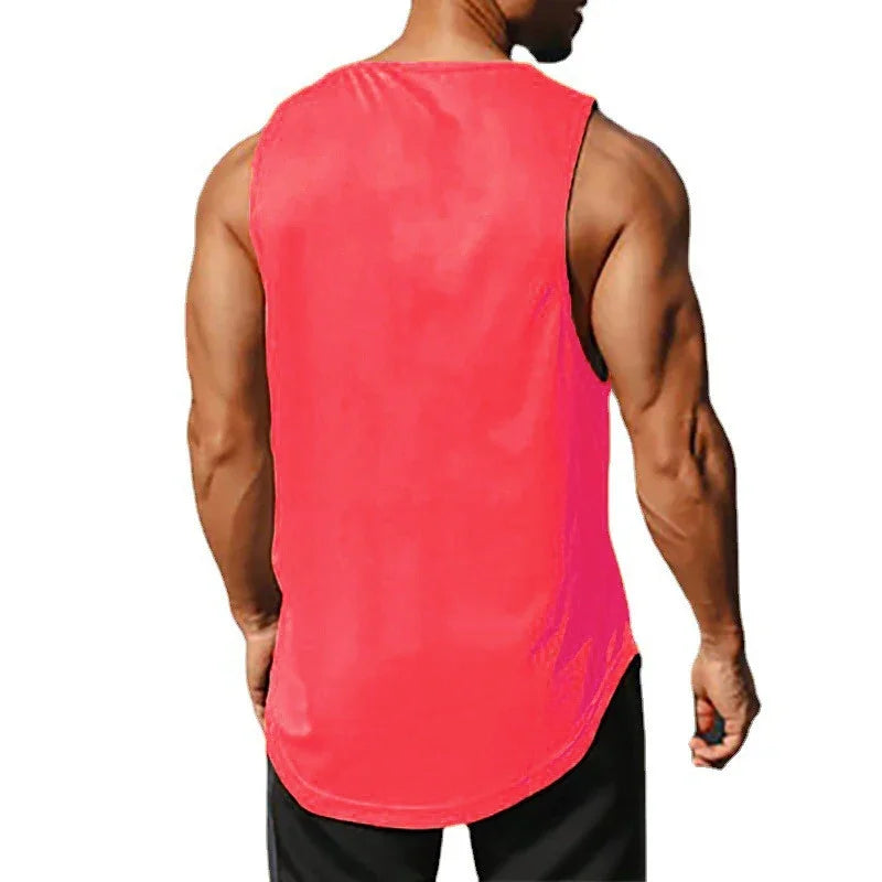 Men's Mesh Gym Tank Top – Breathable Bodybuilding Vest