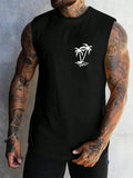 Men's Hawaiian Beach Tank Top – Coconut Print Sleeveless Vest