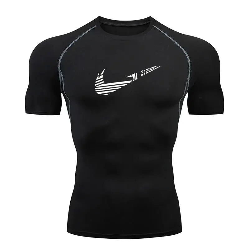 Men's Quick-Dry Compression Shirt – Rash Guard for Gym, Running & Water Sports