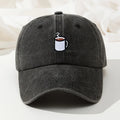 Retro Washed Baseball Cap – Embroidered Curved Brim Running & Fishing Hat