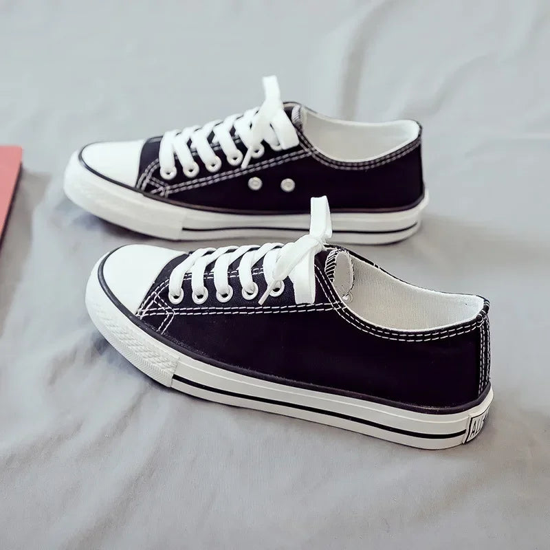 Unisex Canvas Flat Sneakers – Casual Couple Shoes for Men & Women | Sizes 35–45
