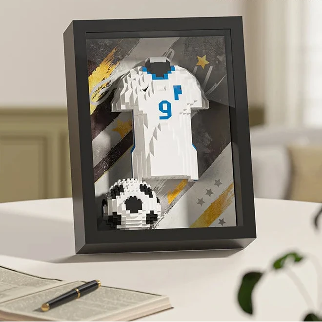 FIFA World Cup 2026 Soccer Star Brick Puzzle – Messi & CR7 DIY Collectible Toy for Kids & Fans