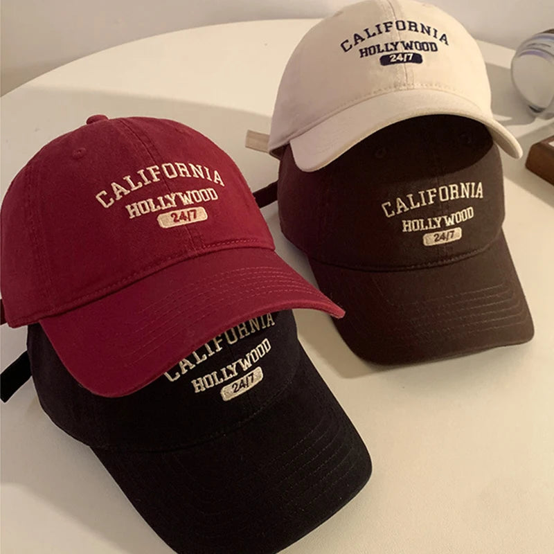 Retro Letter Embroidery Baseball Cap – Unisex Snapback Hat