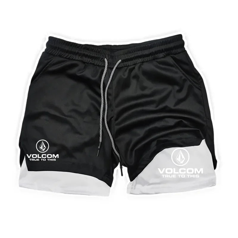 Men's 2-in-1 Printed Athletic Shorts | Sports, Running & Training
