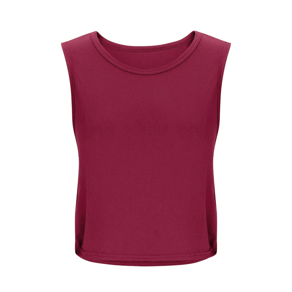 Women's Sleeveless Yoga Tank Top – Breathable Athletic Vest